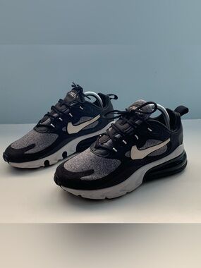 Nike React 720 Black, White and Grey Swoosh Sneakers